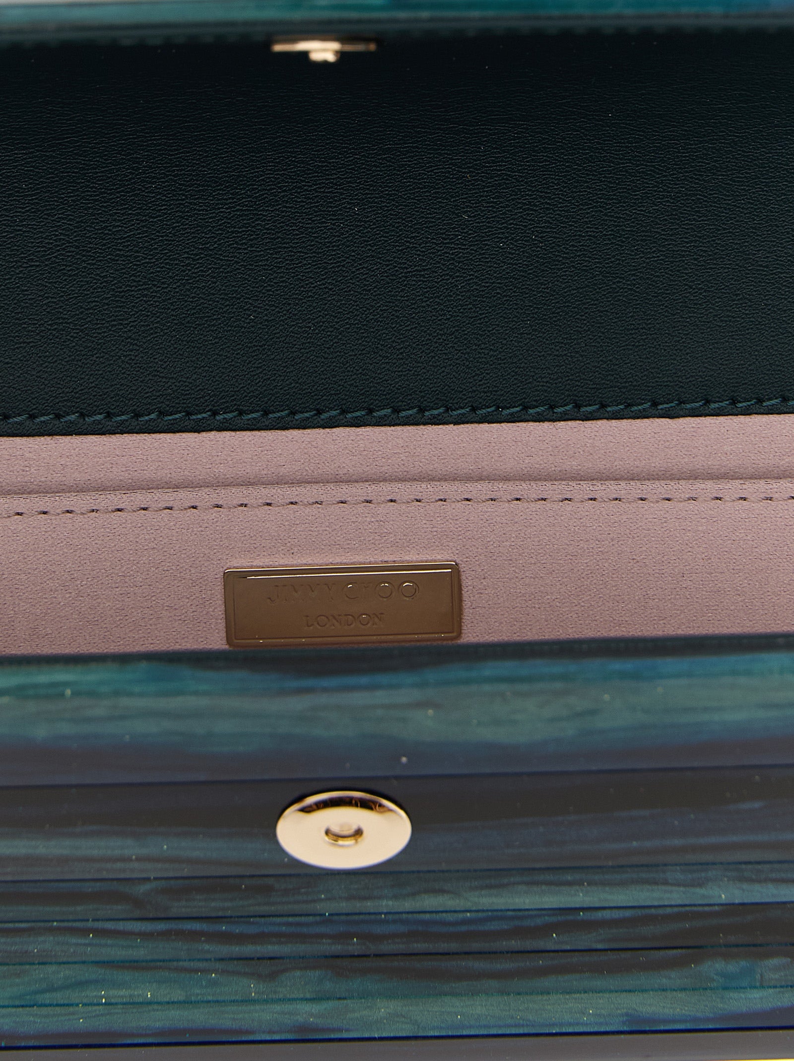 Jimmy Choo Zweifarbige Clutch aus Polyester