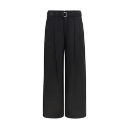Sacai Schwarze Baumwoll-Chino-Hose