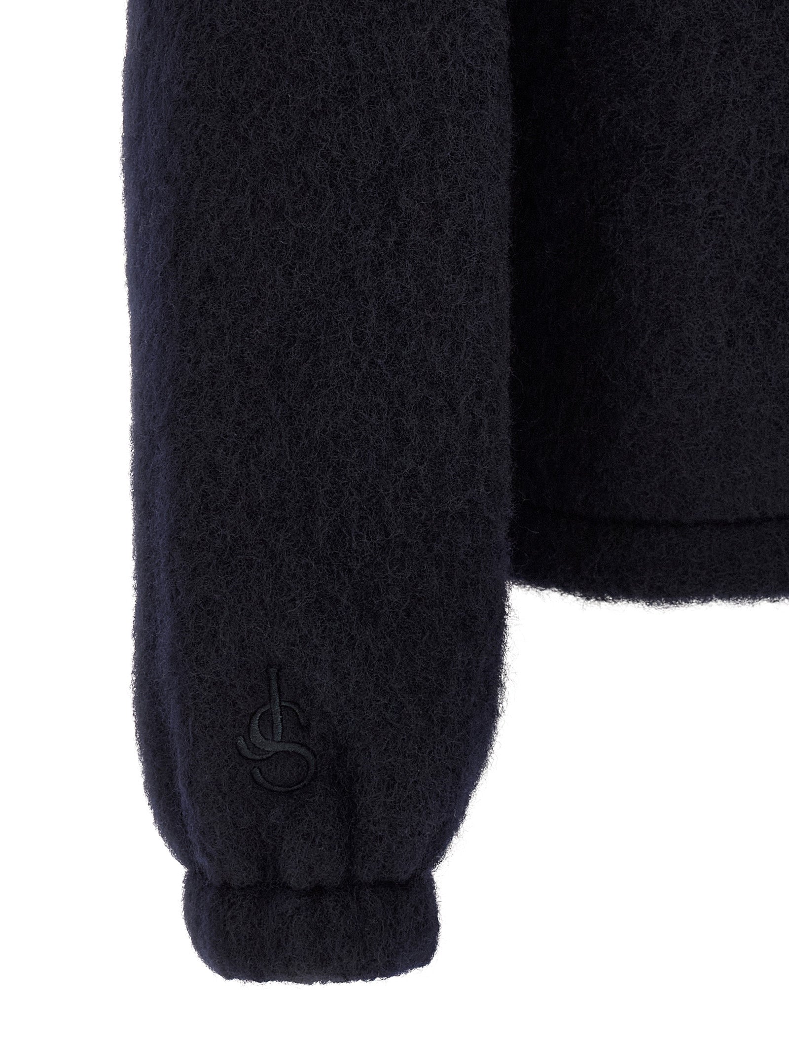 Jil Sander Blauer Wollpullover