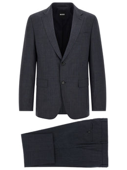 Hugo Boss Blaues Zweiteiler-Anzug aus Polyester