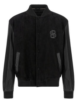 Hugo Boss Schwarzer Bomber aus Polyester