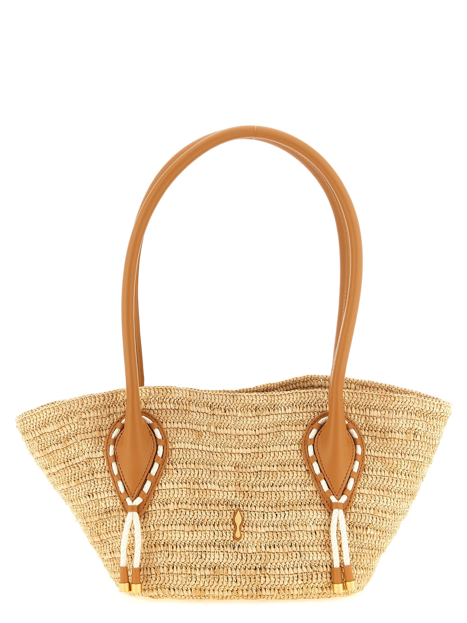 Christian Louboutin Beige Raffia Shopper