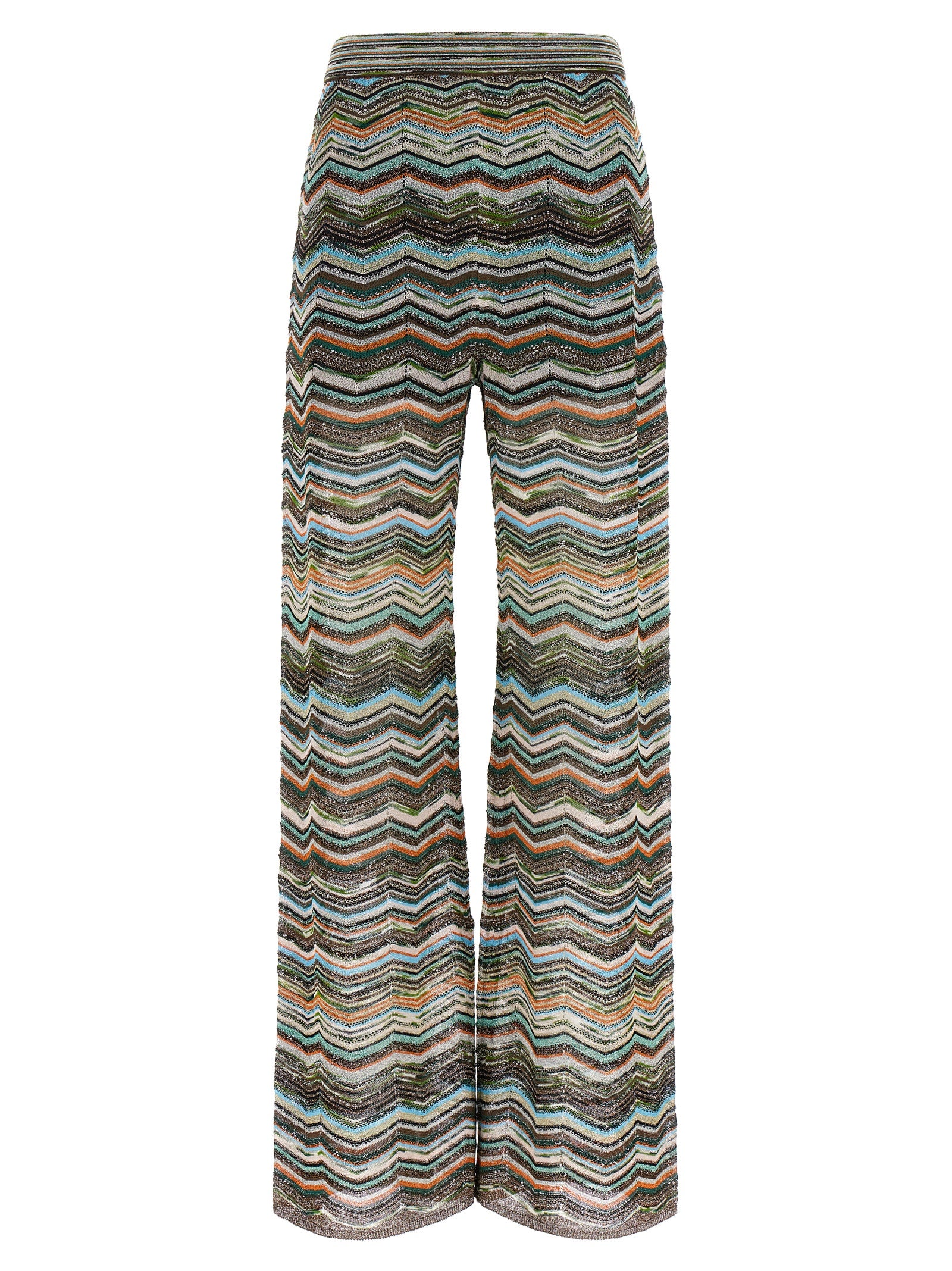 Missoni Mehrfarbige Hose aus Viskose mit ausgestelltem Bein