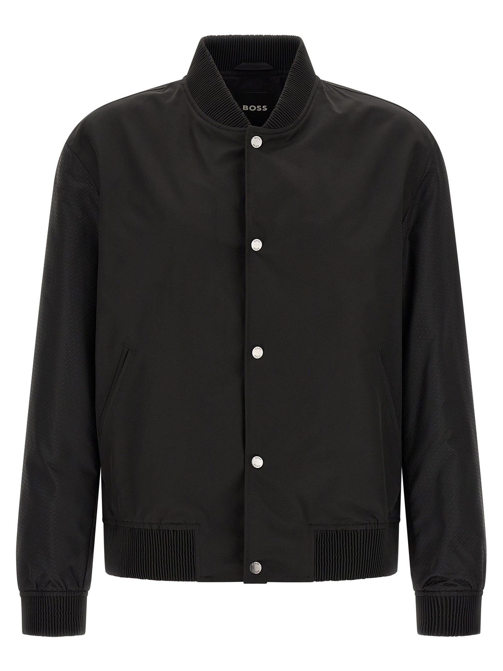 Hugo Boss Schwarzer Bomber aus Polyester
