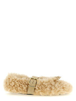 Marni Ballerinas aus beigem Lammleder