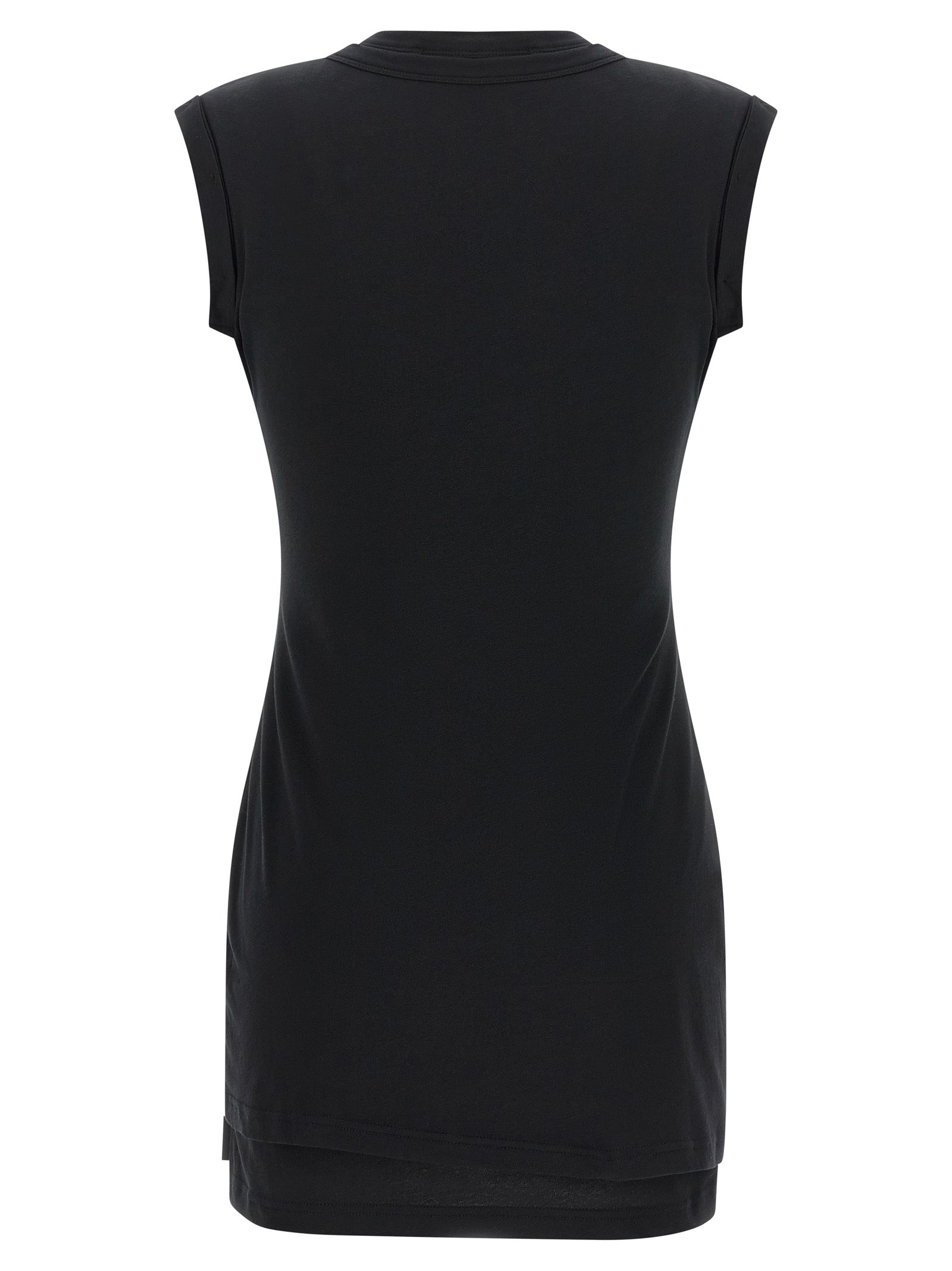 Alexander Wang Schwarzes kurzes Baumwollkleid