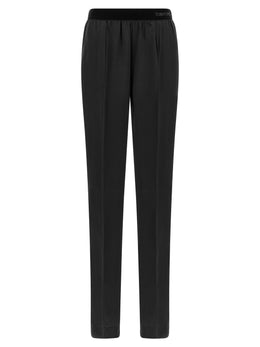 Tom Ford Schwarze Seidenhose Nachtwäsche