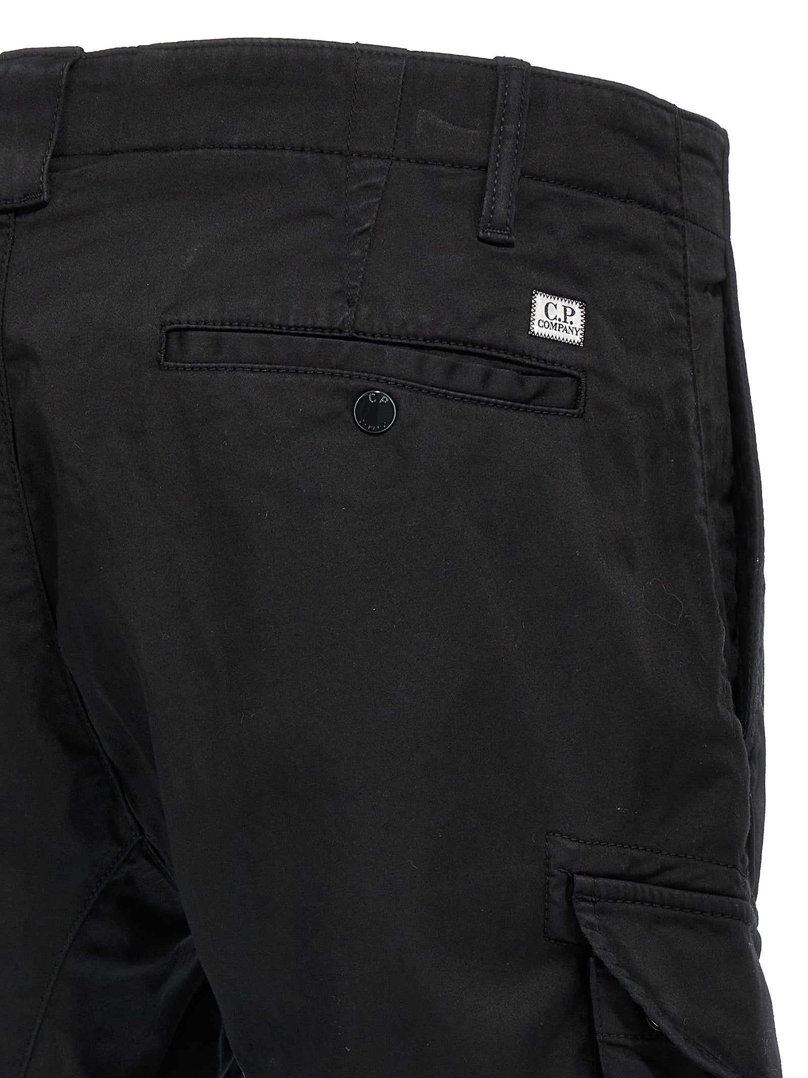 C.P. Company Schwarze Cargo-Hose aus Baumwolle