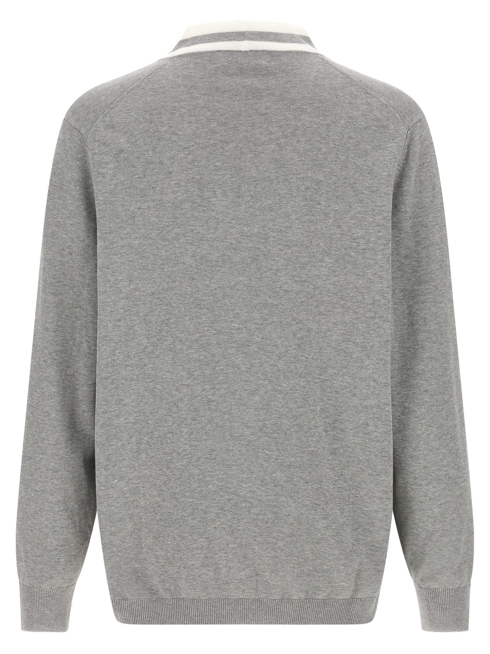 Brunello Cucinelli Grauer Baumwollcardigan