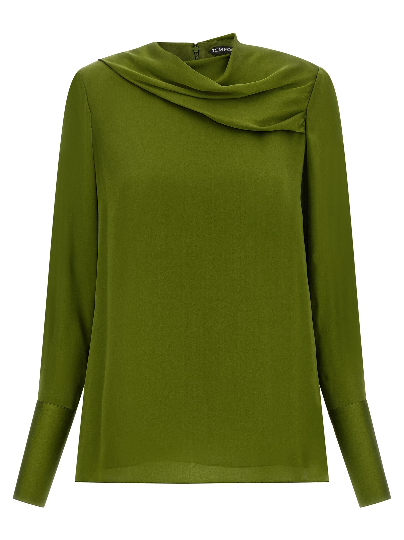 Tom Ford Zweifarbige Seidenbluse