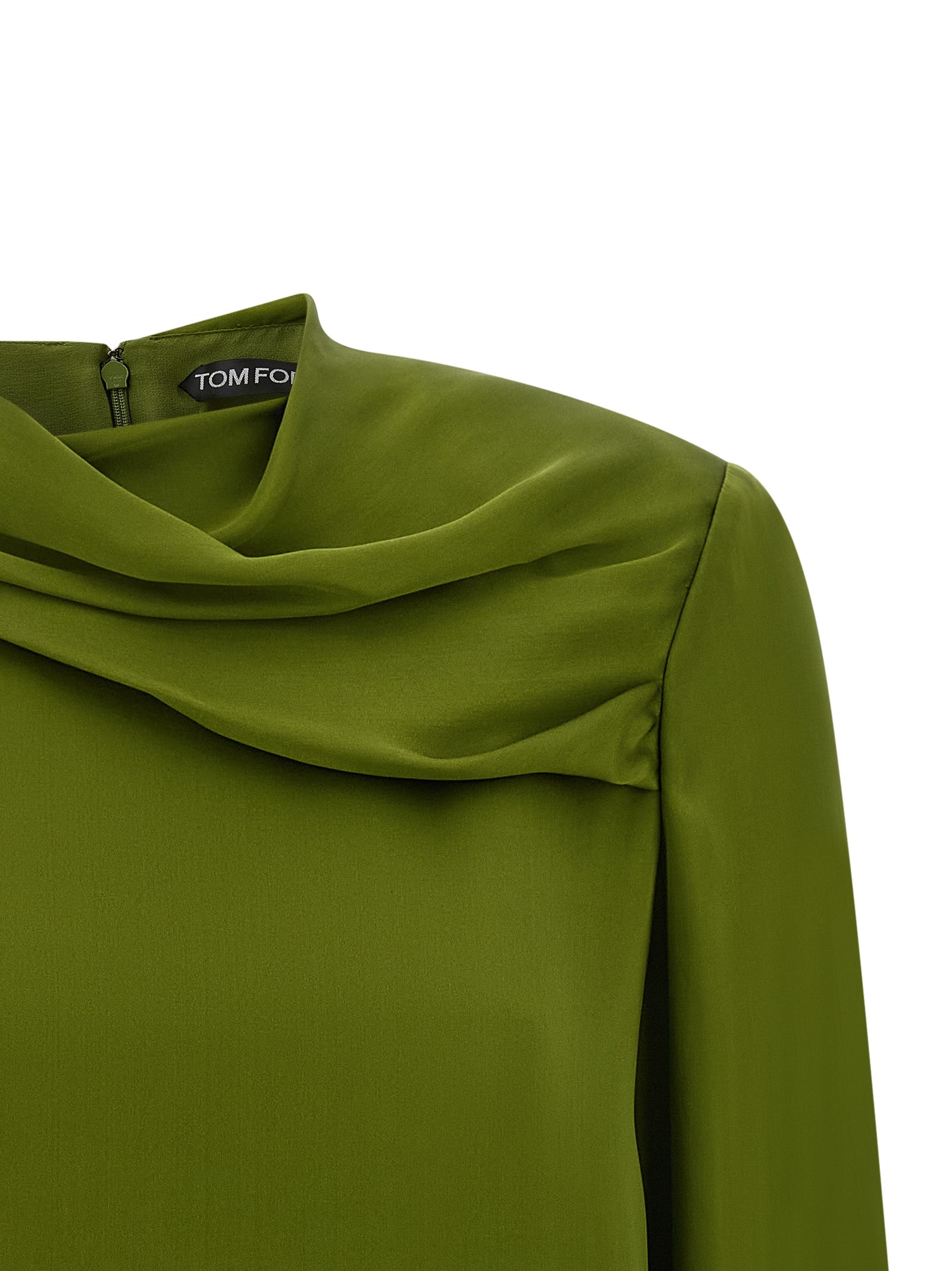 Tom Ford Zweifarbige Seidenbluse