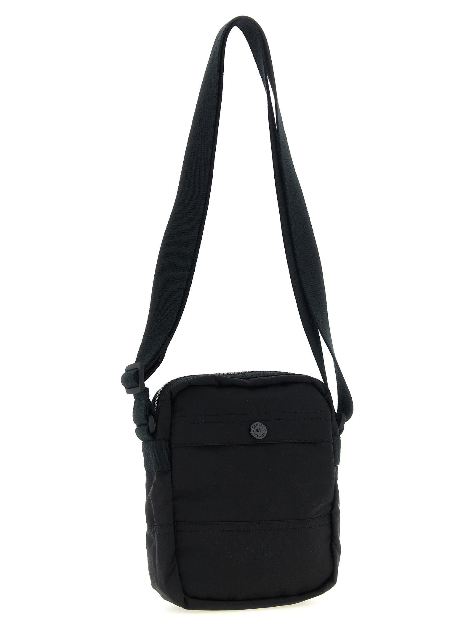 Stone Island Schwarze Crossbody-Tasche aus Polyamid