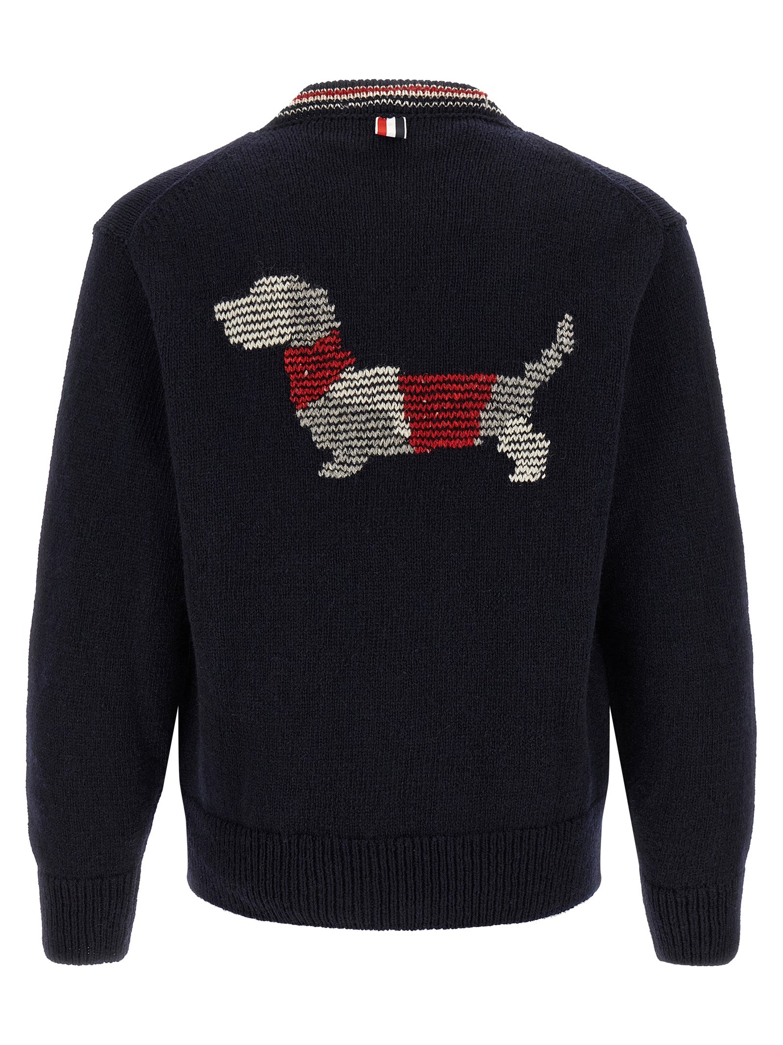 Thom Browne Blauer Wollcardigan