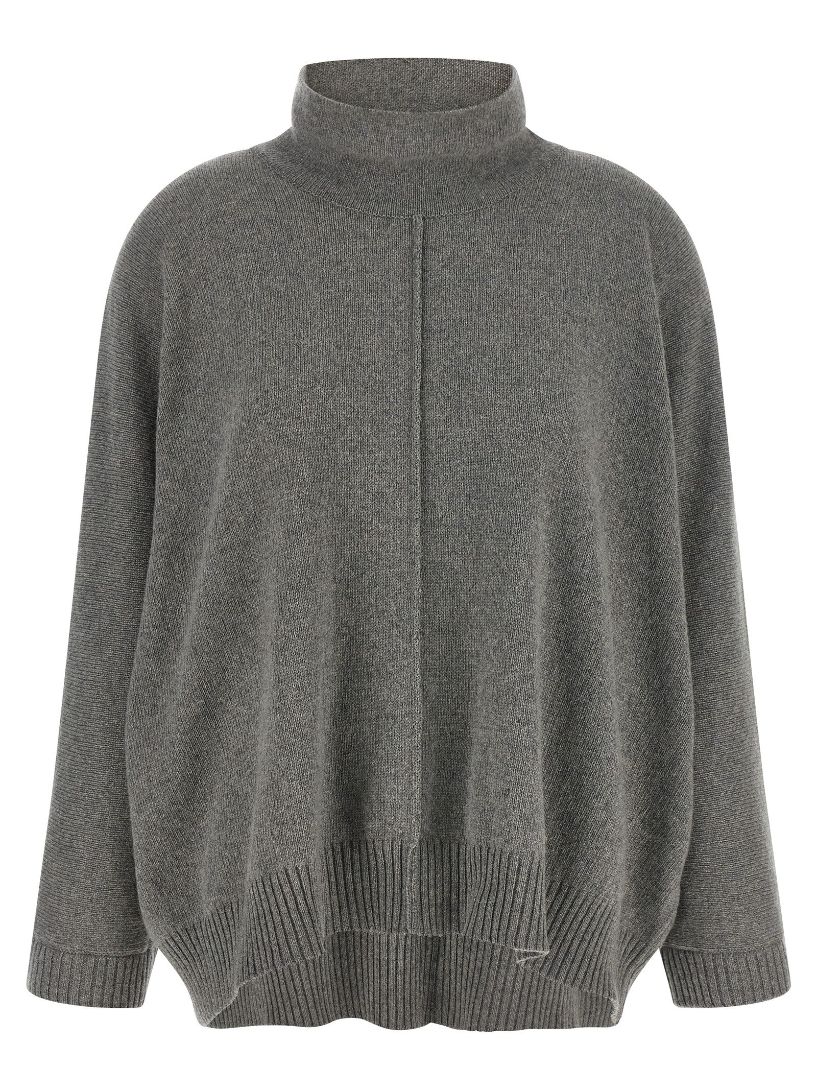 Alberta Ferretti Grauer Kaschmir-Strickjacke
