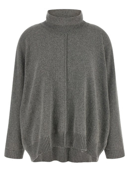 Alberta Ferretti Grauer Kaschmir-Strickjacke