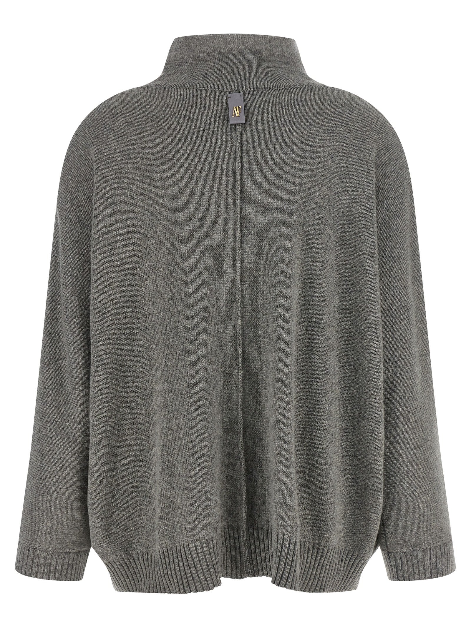 Alberta Ferretti Grauer Kaschmir-Strickjacke