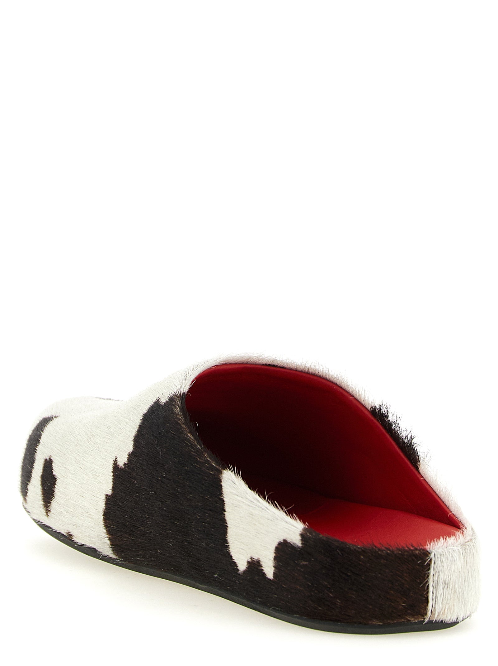 Marni Clogs aus mehrfarbigem Kalbsleder