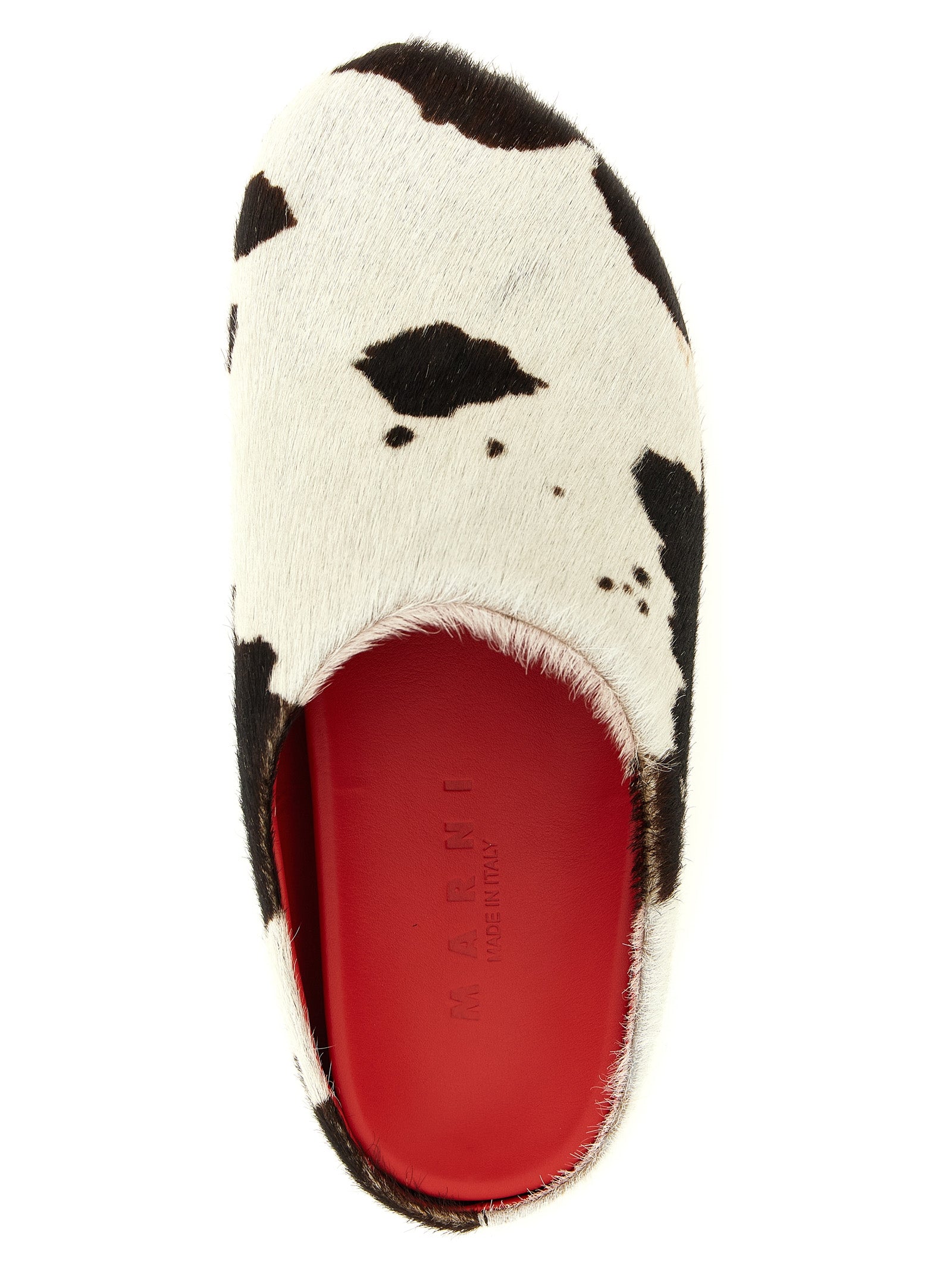 Marni Clogs aus mehrfarbigem Kalbsleder
