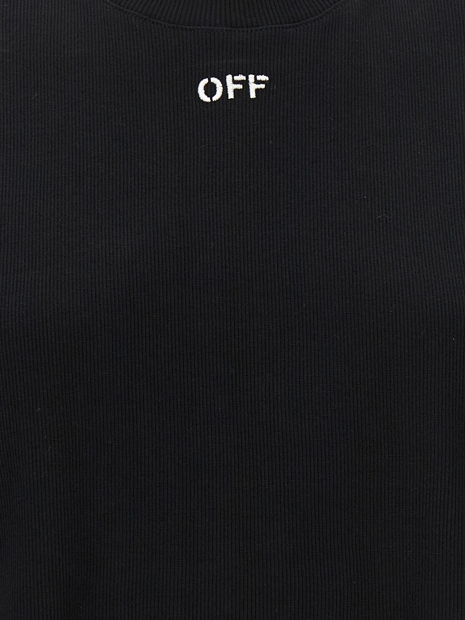 Off-White Schwarzes Baumwoll-T-Shirt