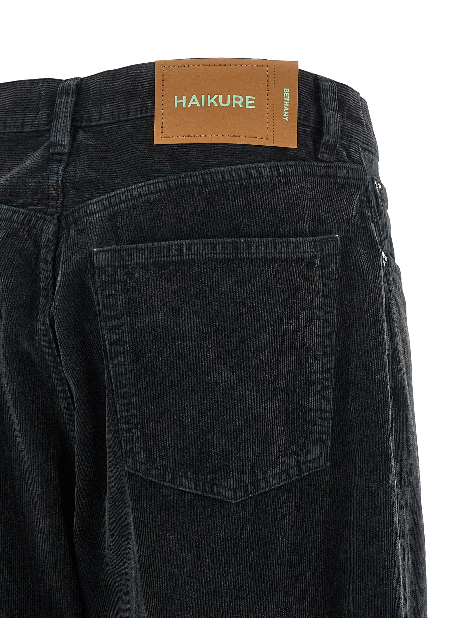 Haikure Schwarze Baumwoll-Schlagjeans