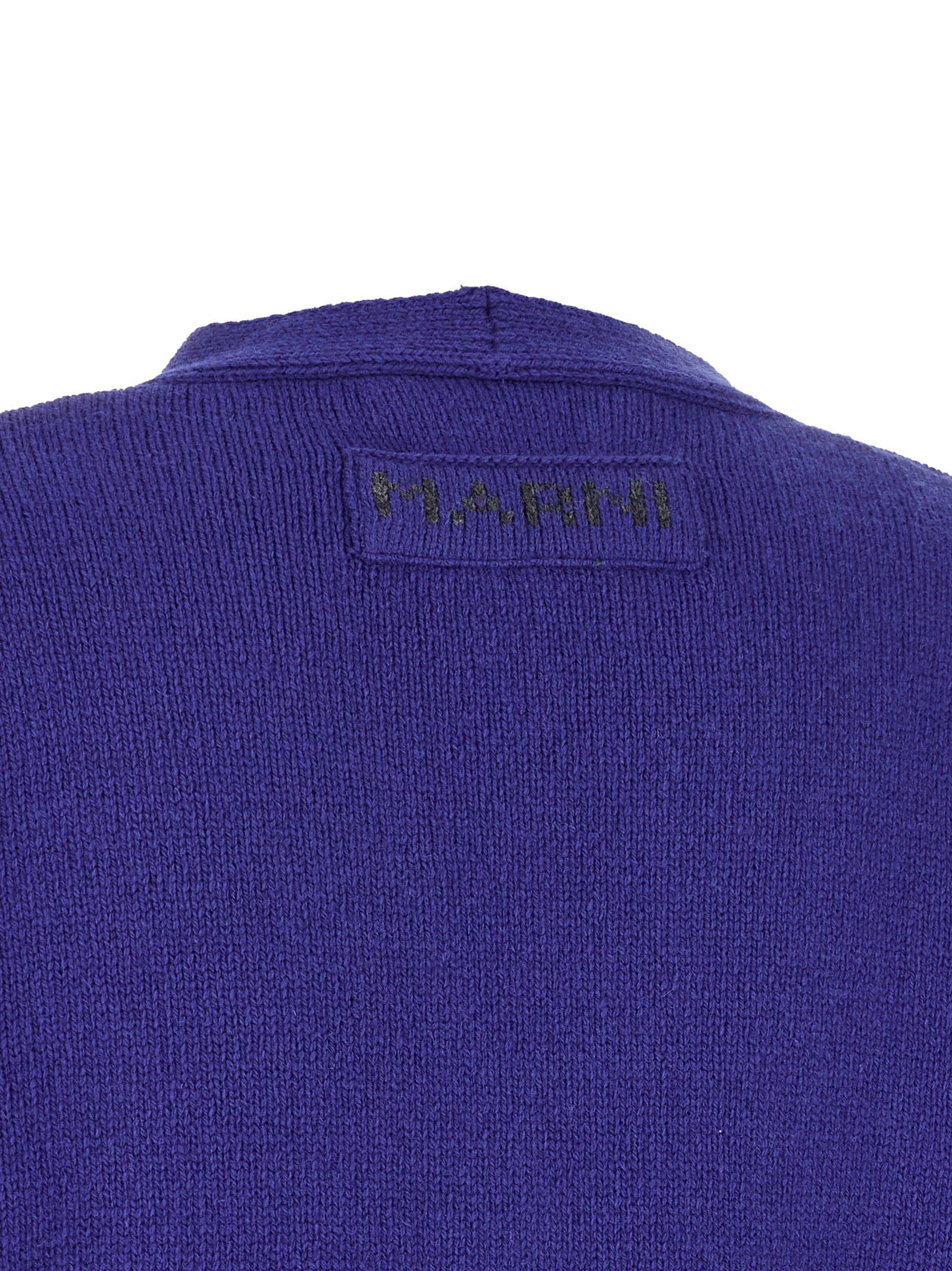 Marni Blauer Cardigan aus Schurwolle