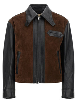 Marni Schwarze Lederjacke aus Kalbsleder