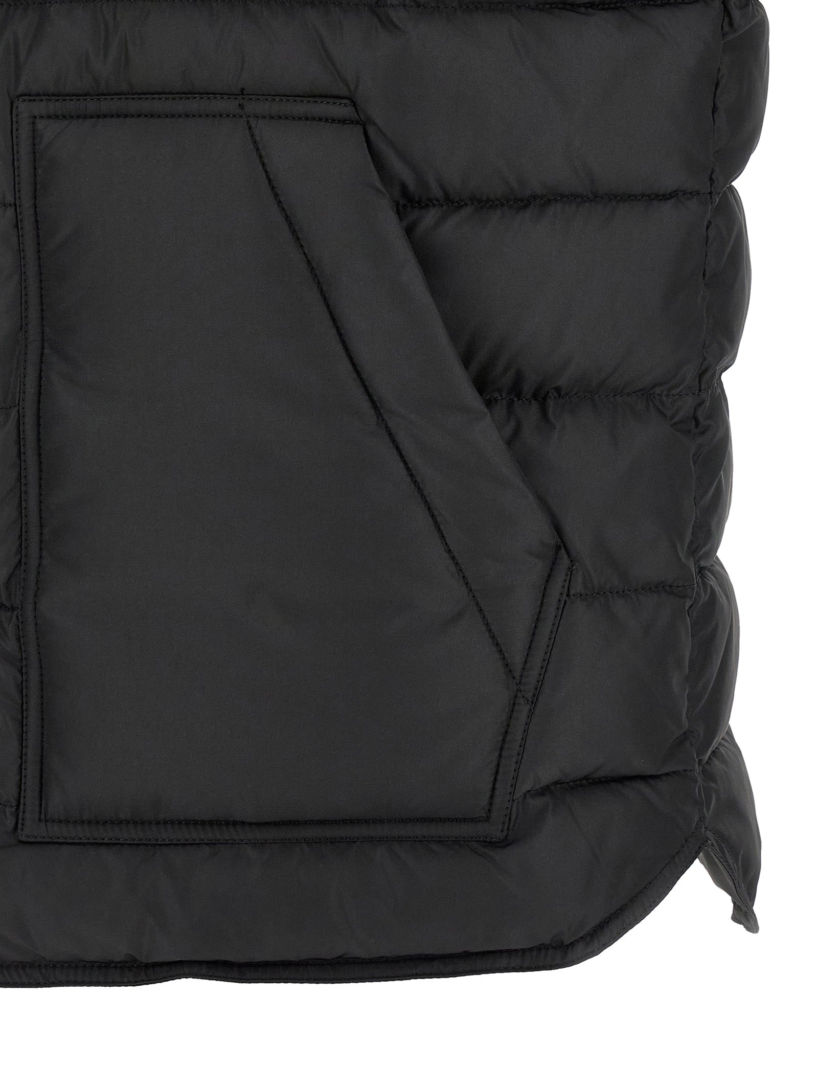 Dolce & Gabbana Schwarze ärmellose Jacke aus Polyester