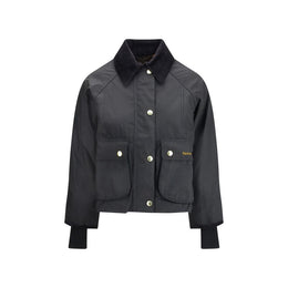 Barbour Schwarze Baumwoll-Shell-Jacke