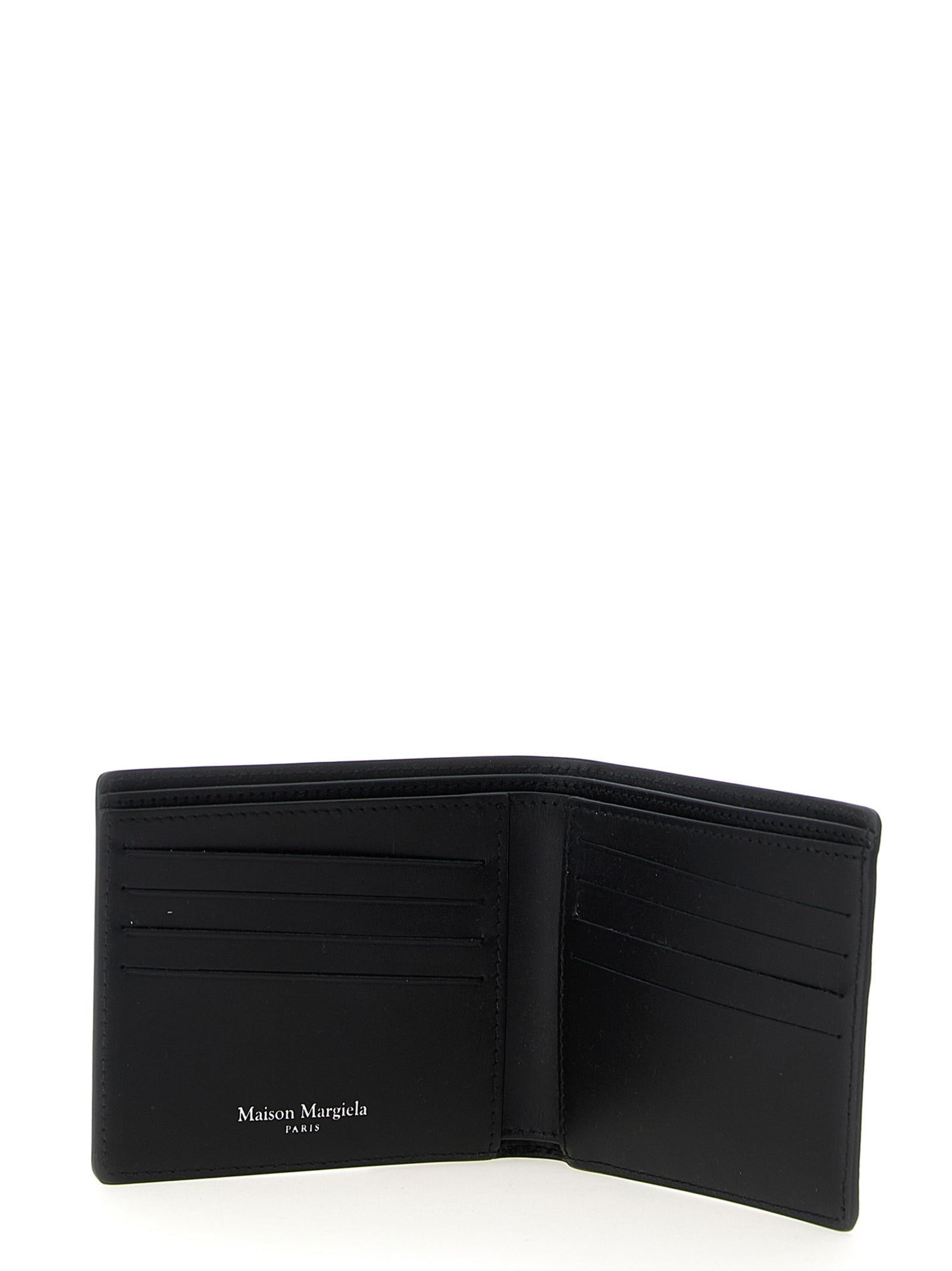 Maison Margiela Schwarzes Leder Portemonnaie