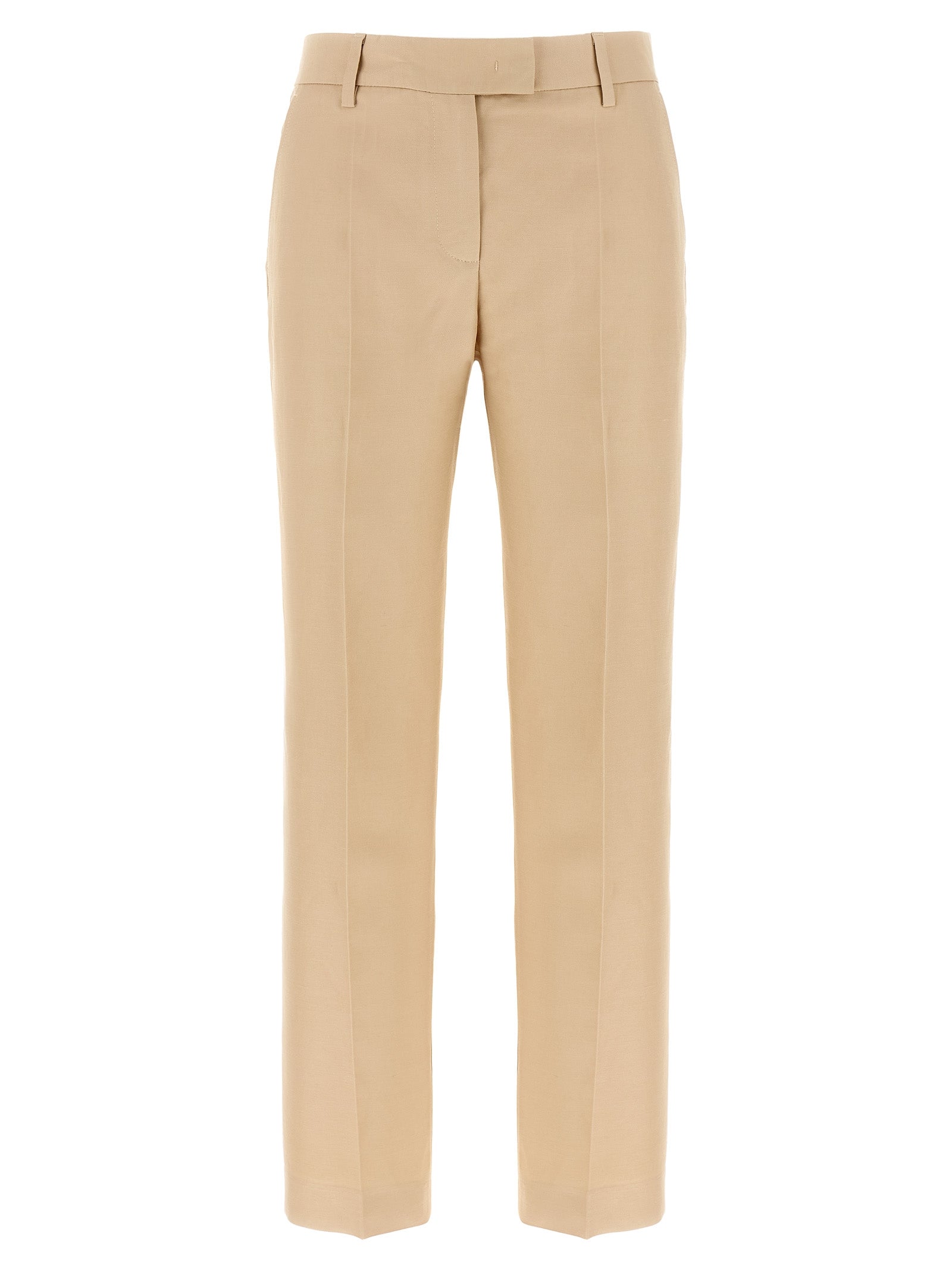 Alberto Biani Beige Viskose Chinohose