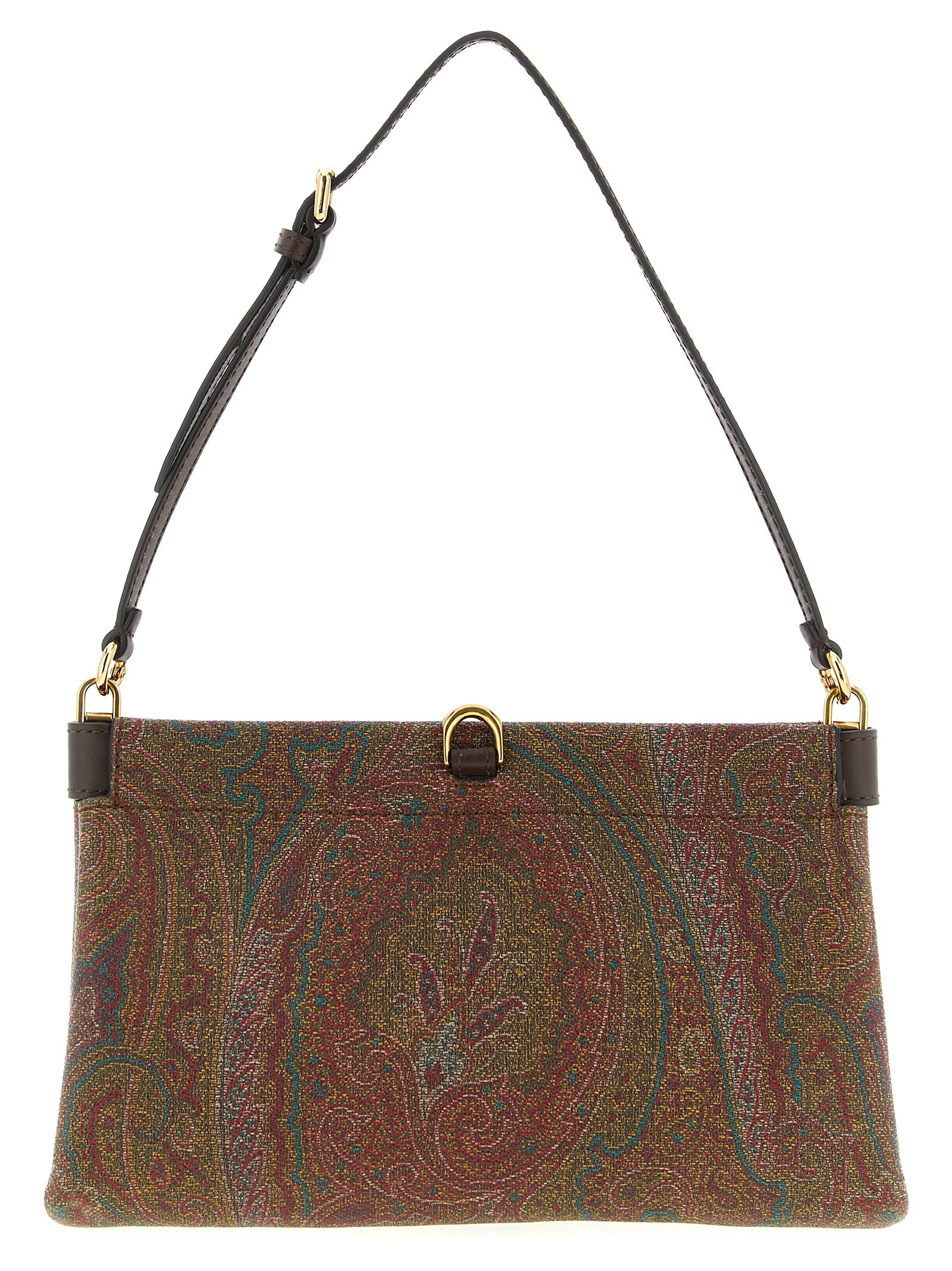 Etro Braune PVC Clutch Tasche