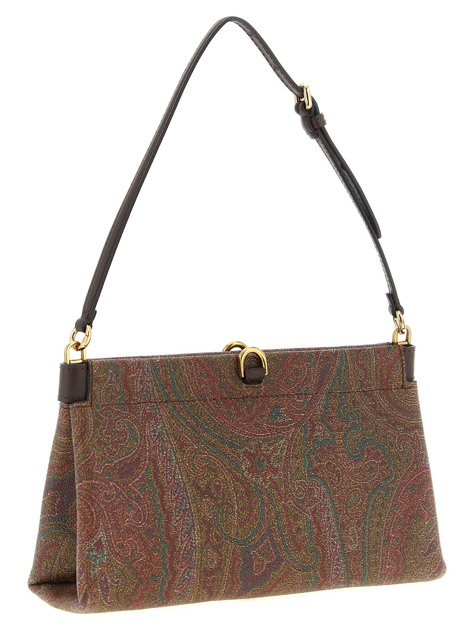Etro Braune PVC Clutch Tasche