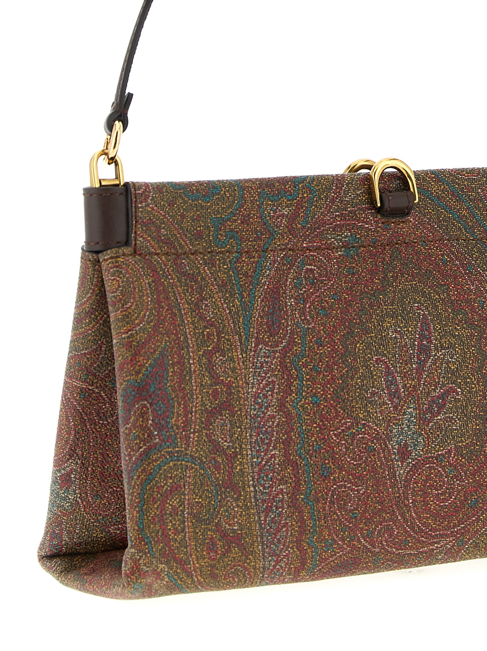 Etro Braune PVC Clutch Tasche