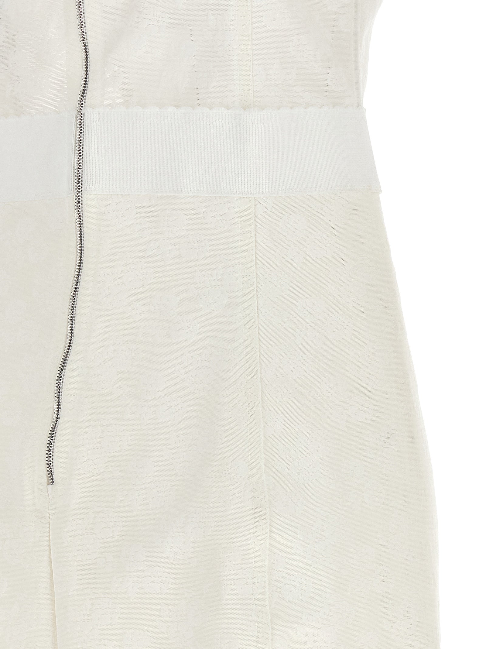 Dolce & Gabbana Midi-Kleid aus weißem Polyamid