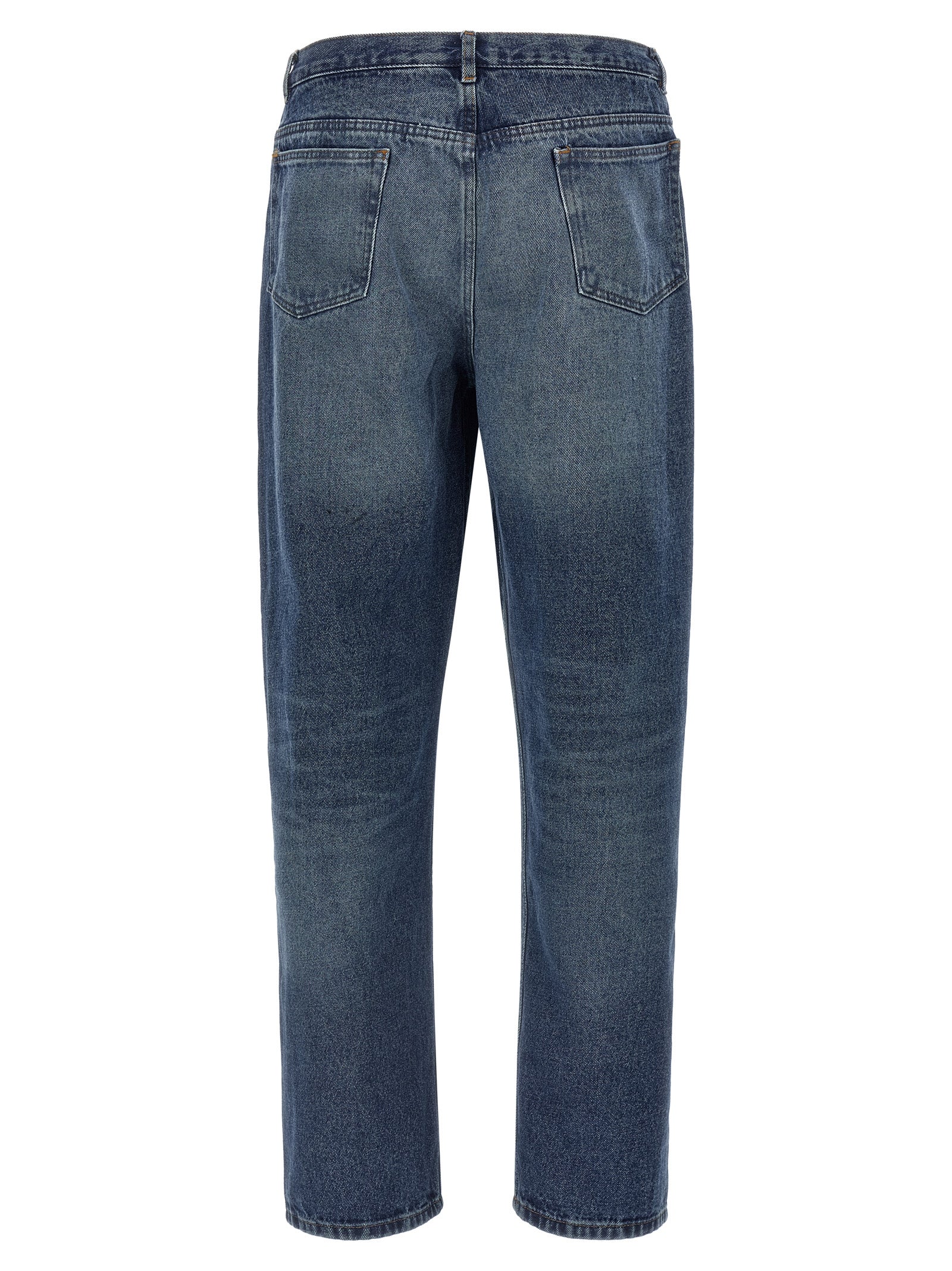 A.P.C. Blaue Jeans aus Baumwolle im geraden Schnitt