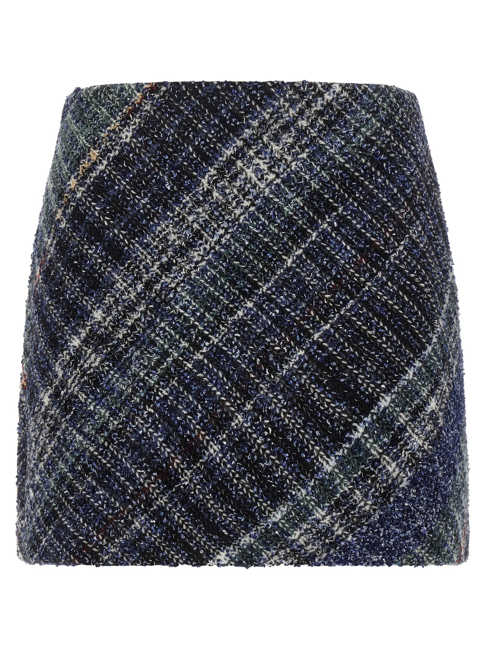 Missoni Blaue Woll-Maxirock