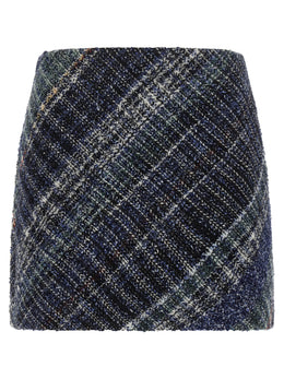 Missoni Blaue Woll-Maxirock