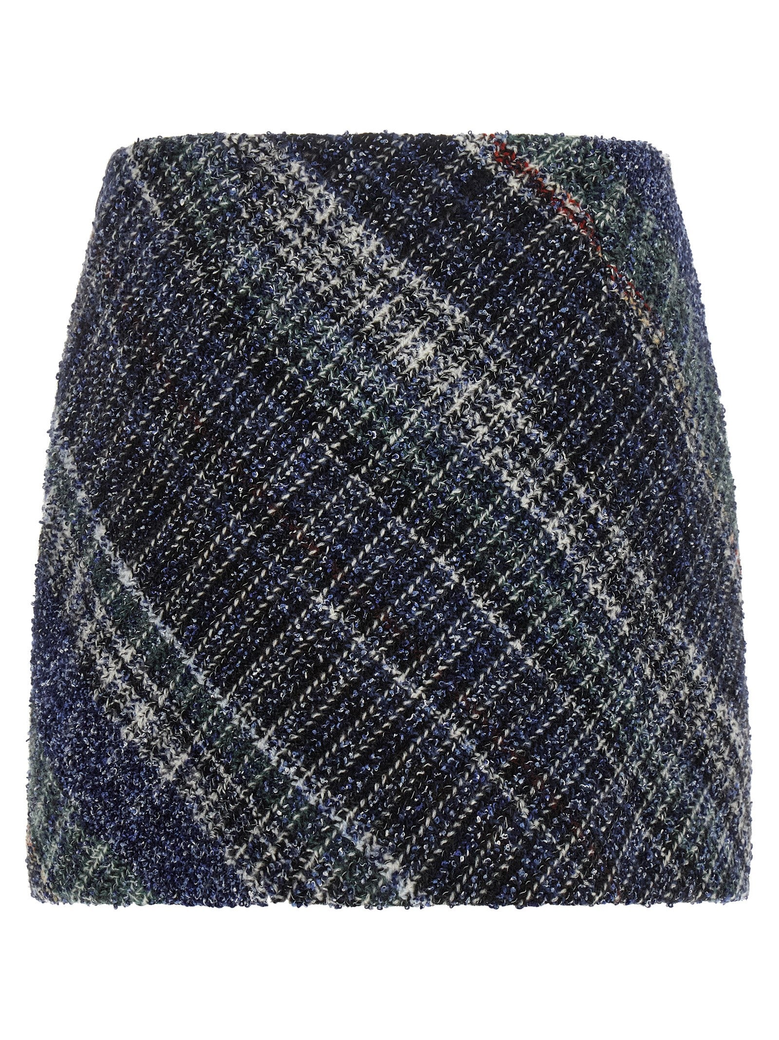 Missoni Blaue Woll-Maxirock