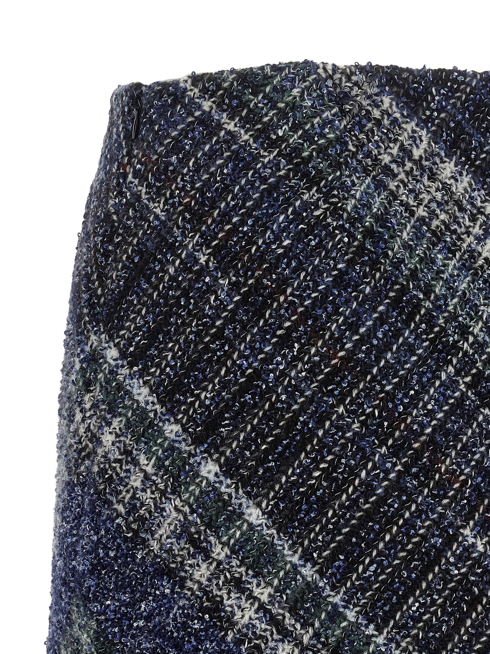 Missoni Blaue Woll-Maxirock