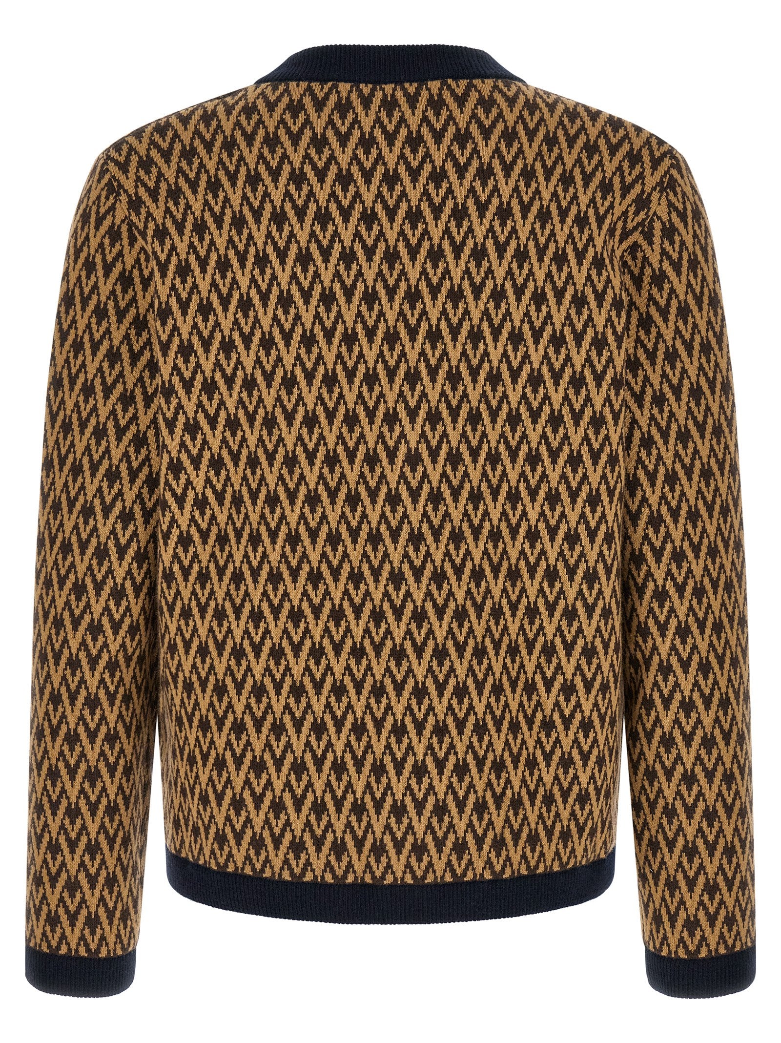 Valentino Garavani Mehrfarbige Kaschmir-Strickjacke