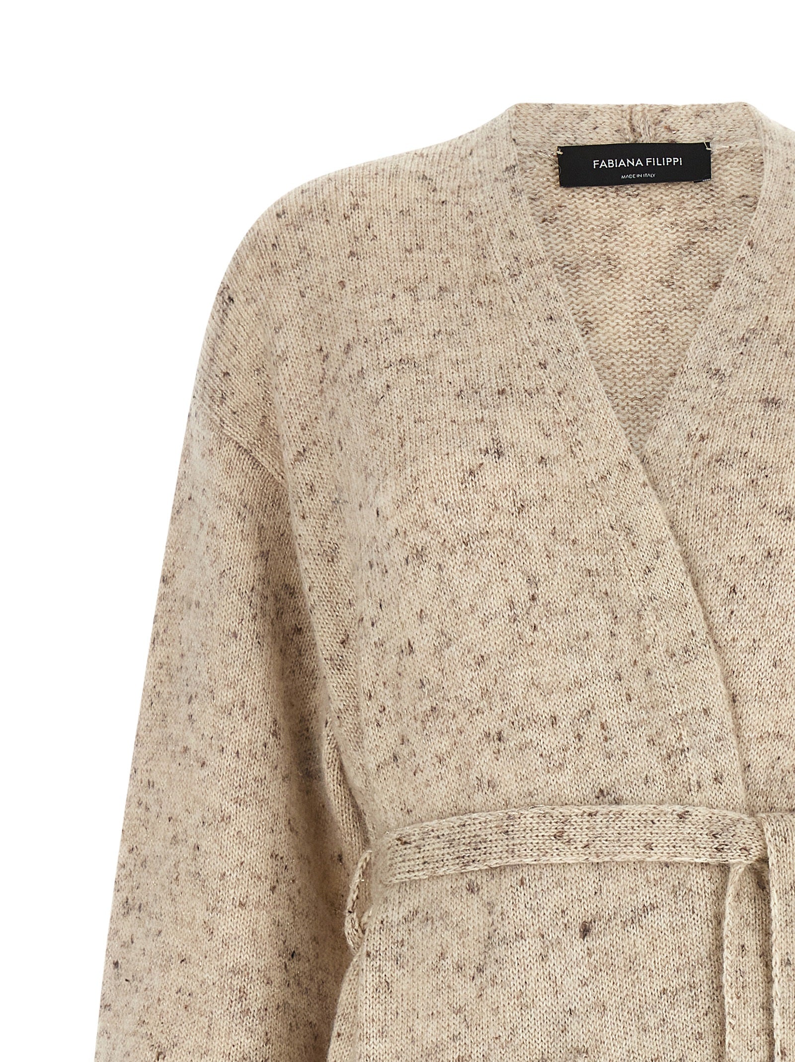 Fabiana Filippi Beige Wollstrickjacke