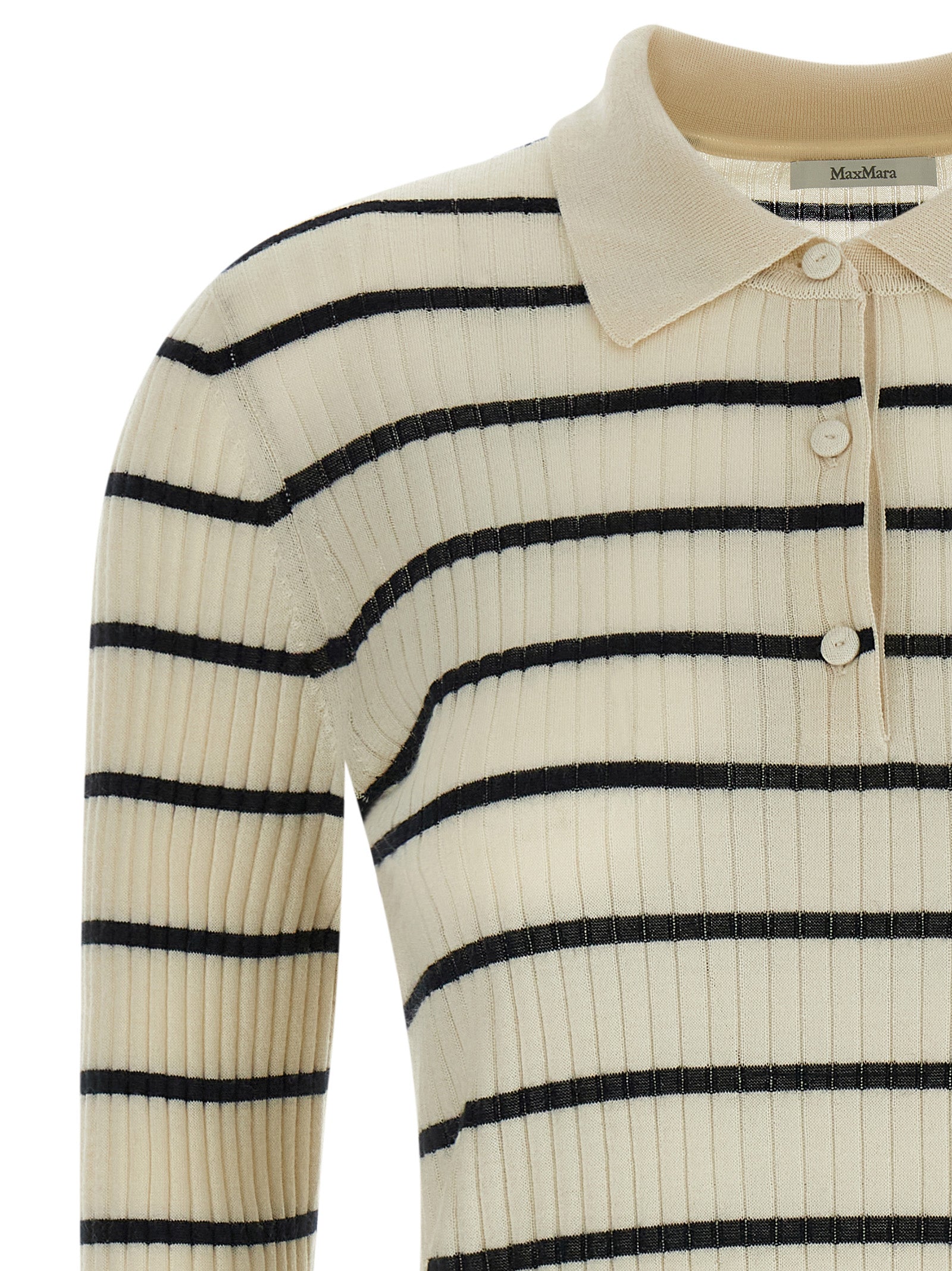 Max Mara Blaues Kaschmir-Poloshirt