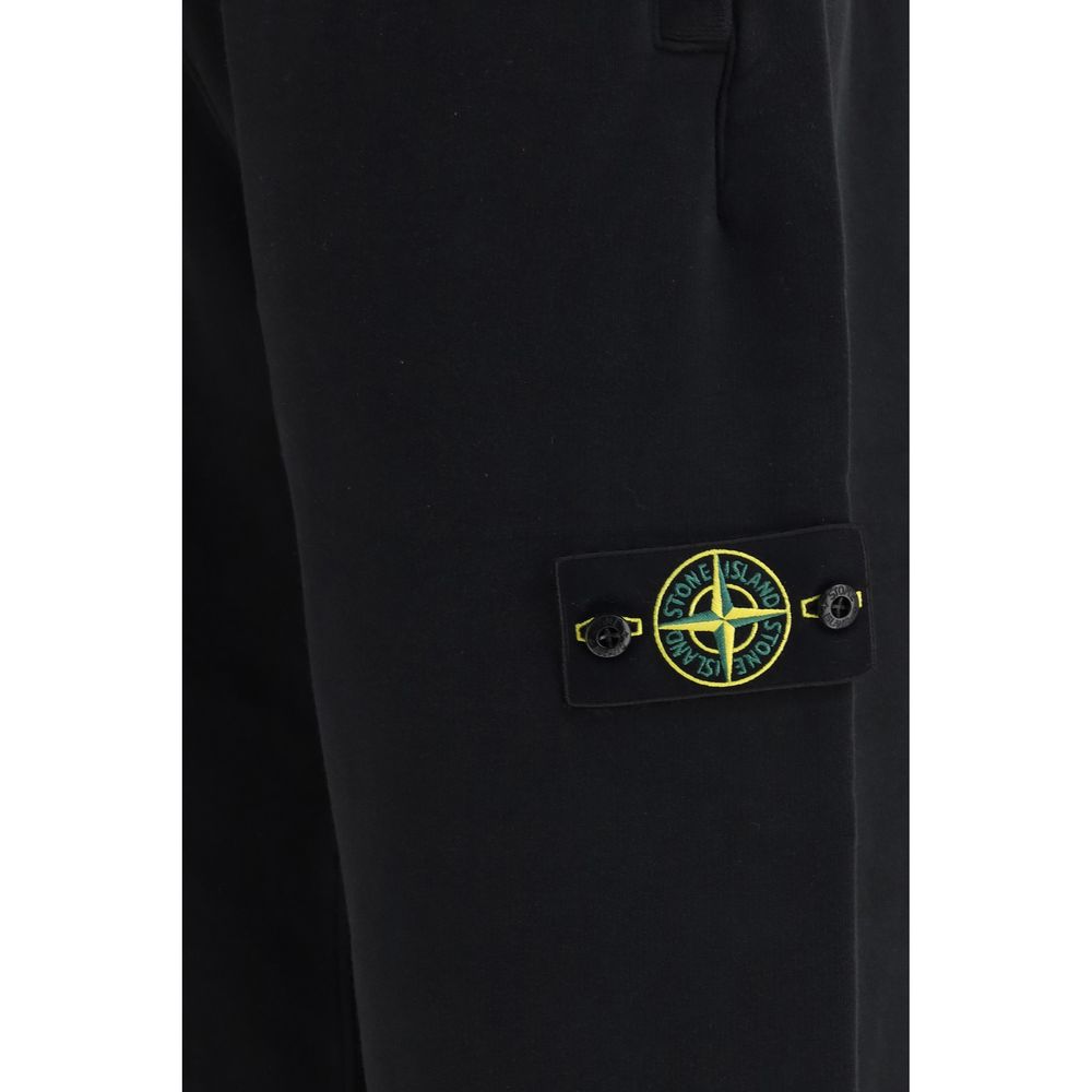 Stone Island Schwarzer Baumwoll-Sweatshirt