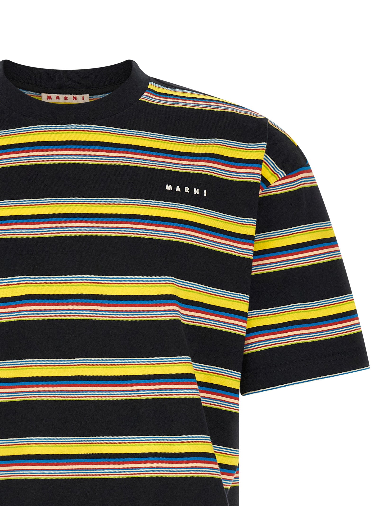 Marni Mehrfarbiges Baumwoll-T-Shirt
