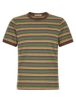 Marni Mehrfarbiges Baumwoll-T-Shirt