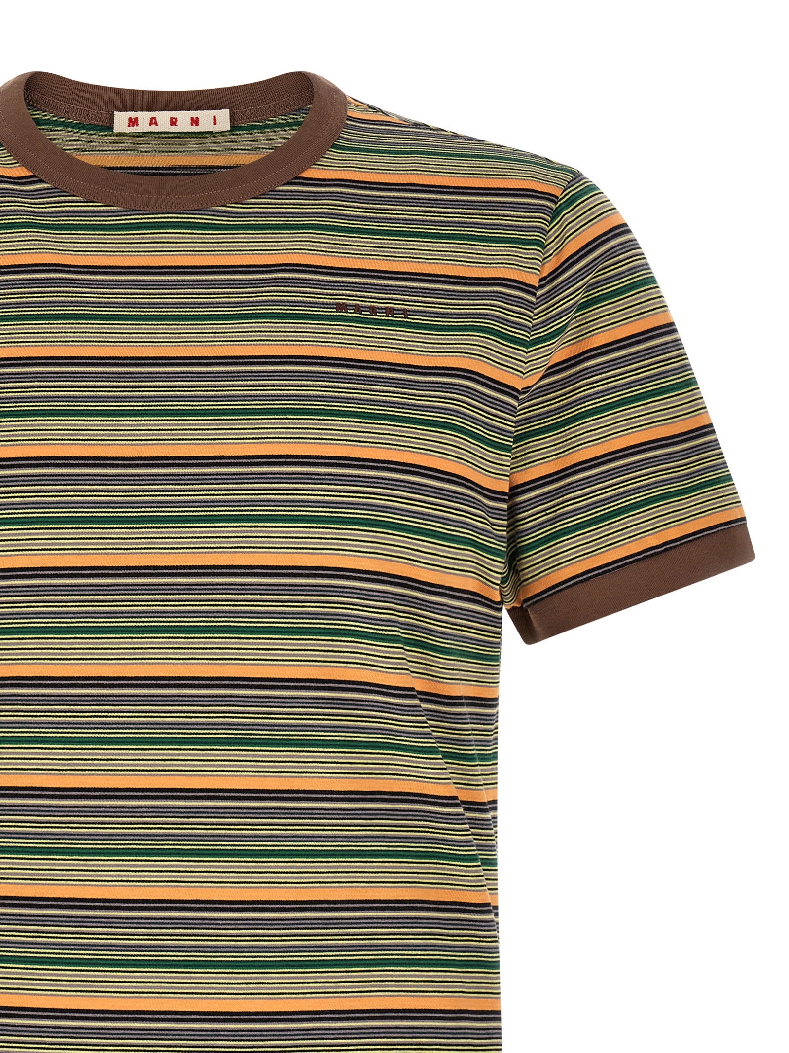Marni Mehrfarbiges Baumwoll-T-Shirt