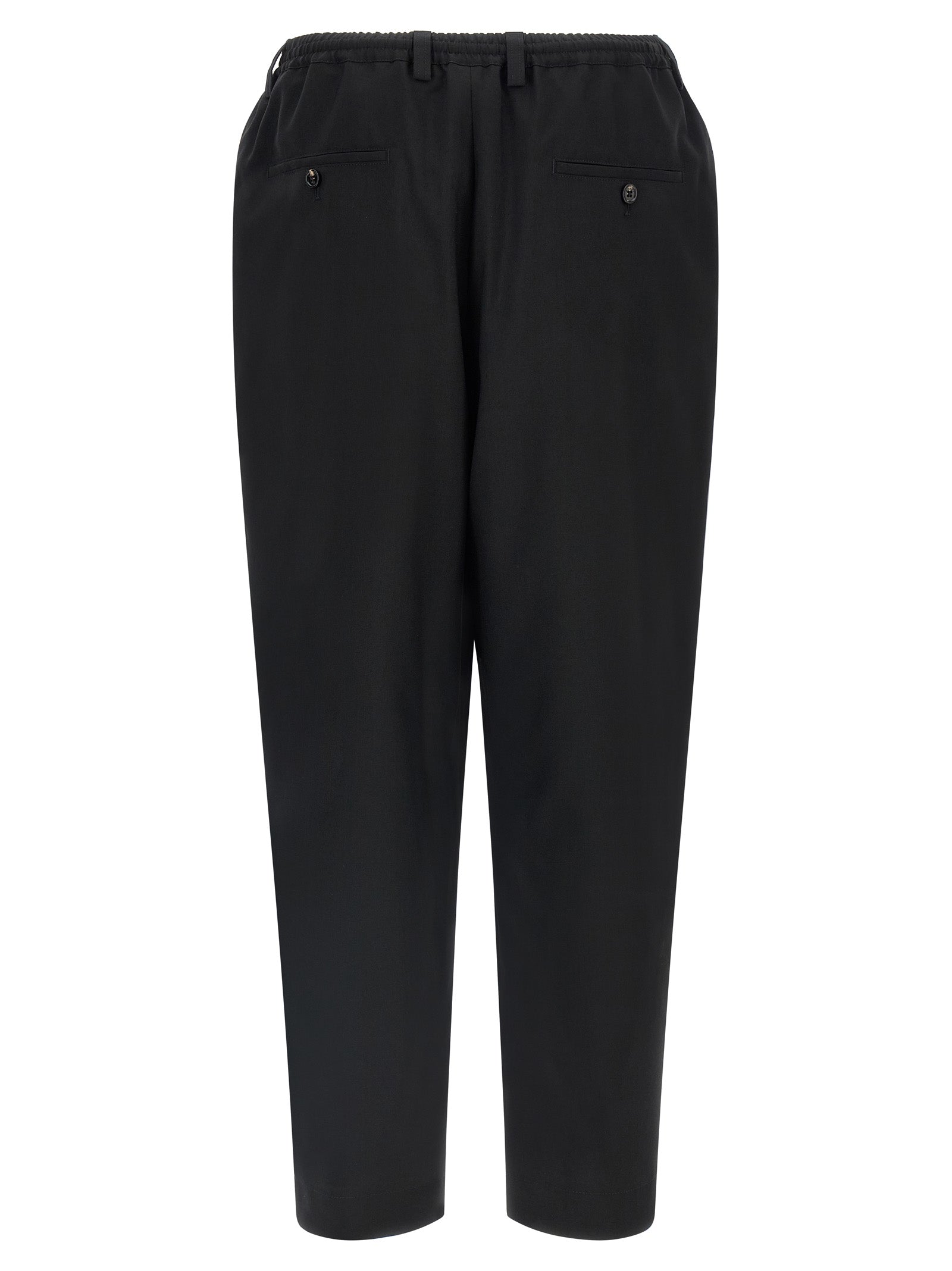 Marni Schwarze Cropped Hose aus Schurwolle