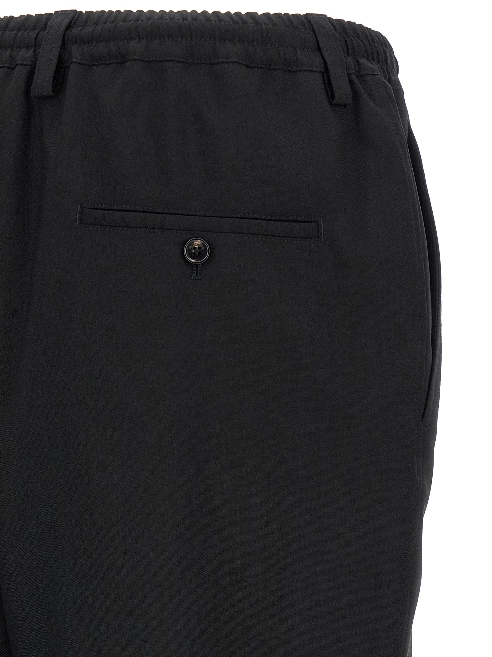 Marni Schwarze Cropped Hose aus Schurwolle