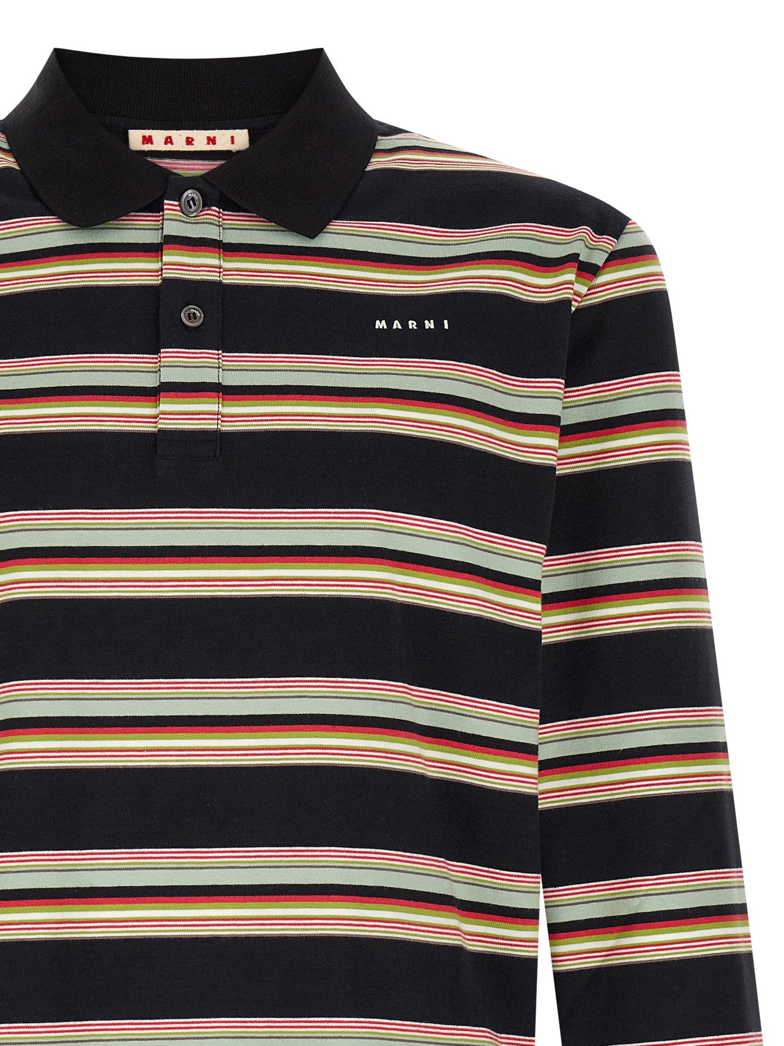 Marni Mehrfarbiges Polohemd aus Baumwolle