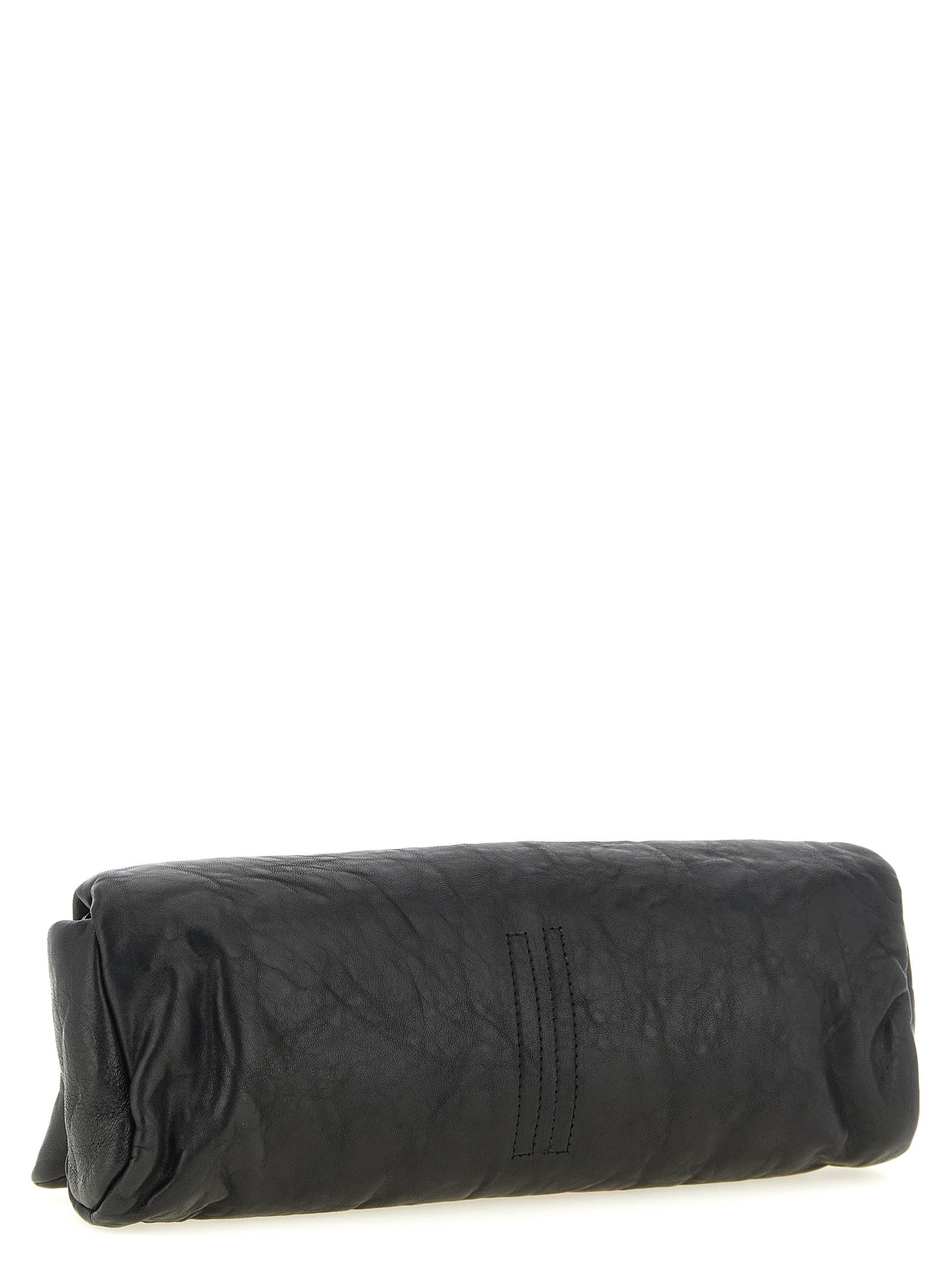 Rick Owens Schwarze Lammleder-Clutch